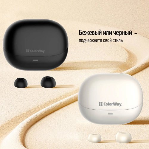 Наушники ColorWay Slim TWS-1 Earbuds Long Life (CW-TWS1BK1) Black купить в Украине: Киев, Днепр, Харьков, Одесса  | Низкая цена, отзывы, характеристики от TELEMART фото