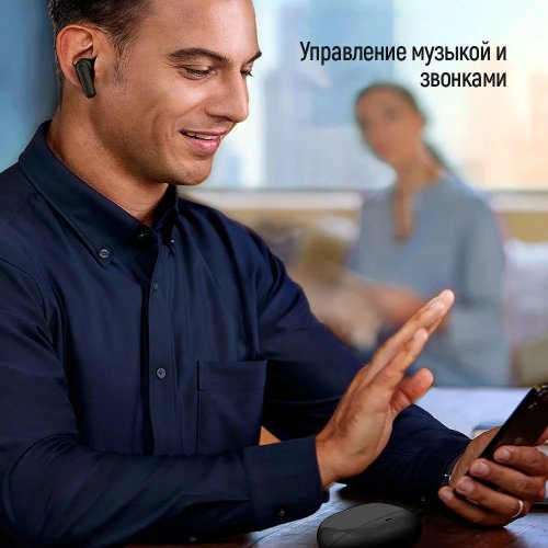 Наушники ColorWay Slim TWS-1 Earbuds Long Life (CW-TWS1BK1) Black купить в Украине: Киев, Днепр, Харьков, Одесса  | Низкая цена, отзывы, характеристики от TELEMART фото