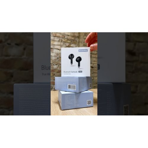 Навушники ColorWay Slim TWS-2 Earbuds (CW-TWS2BK) Black купити в Україні: Київ, Львів, Хмельницький, Тернопіль, Івано-Франківськ | Низька ціна, відгуки, характеристики від TELEMART фото