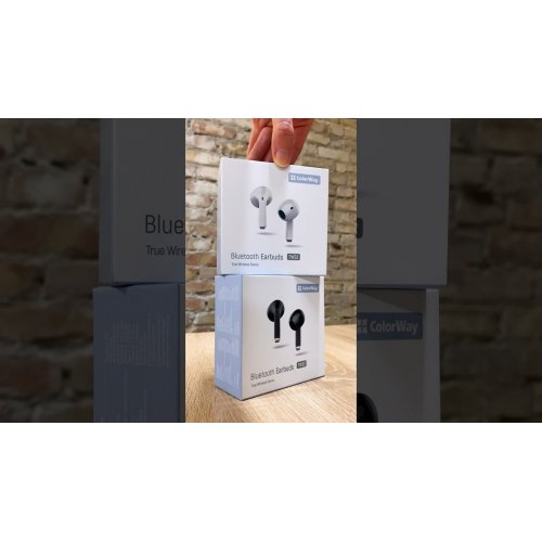 Навушники ColorWay Slim TWS-2 Earbuds (CW-TWS2BK) Black купити в Україні: Київ, Львів, Хмельницький, Тернопіль, Івано-Франківськ | Низька ціна, відгуки, характеристики від TELEMART фото