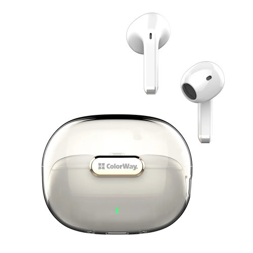 Навушники ColorWay Slim TWS-2 Earbuds (CW-TWS2WT) White купити в Україні: Київ, Львів, Хмельницький, Тернопіль, Івано-Франківськ | Низька ціна, відгуки, характеристики від TELEMART фото