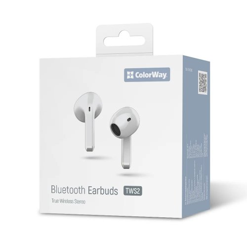 Навушники ColorWay Slim TWS-2 Earbuds (CW-TWS2WT) White купити в Україні: Київ, Львів, Хмельницький, Тернопіль, Івано-Франківськ | Низька ціна, відгуки, характеристики від TELEMART фото