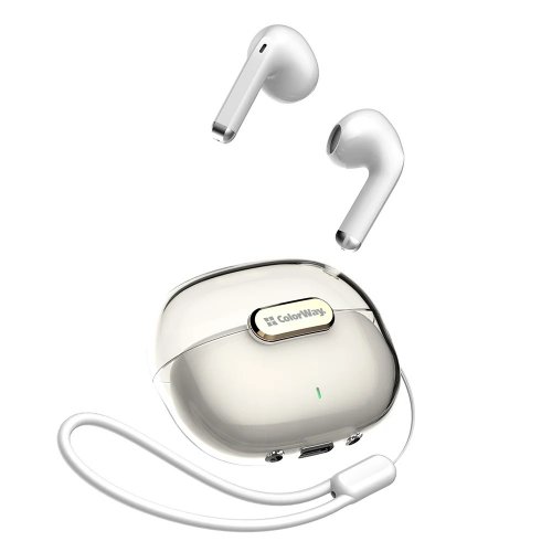 Навушники ColorWay Slim TWS-2 Earbuds (CW-TWS2WT) White купити в Україні: Київ, Львів, Хмельницький, Тернопіль, Івано-Франківськ | Низька ціна, відгуки, характеристики від TELEMART фото