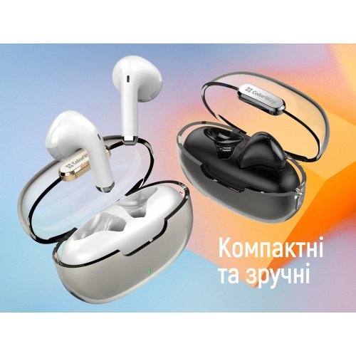 Навушники ColorWay Slim TWS-2 Earbuds (CW-TWS2WT) White купити в Україні: Київ, Львів, Хмельницький, Тернопіль, Івано-Франківськ | Низька ціна, відгуки, характеристики від TELEMART фото