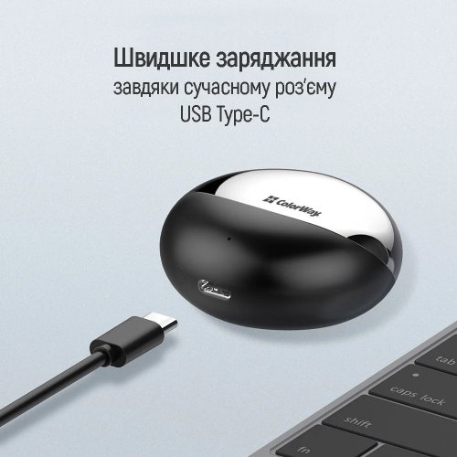 Навушники ColorWay TWS-3 Earbuds (CW-TWS3BK) Black купити в Україні: Київ, Львів, Хмельницький, Тернопіль, Івано-Франківськ | Низька ціна, відгуки, характеристики від TELEMART фото