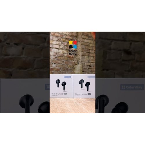 Навушники ColorWay TWS-3 Earbuds (CW-TWS3BK) Black купити в Україні: Київ, Львів, Хмельницький, Тернопіль, Івано-Франківськ | Низька ціна, відгуки, характеристики від TELEMART фото