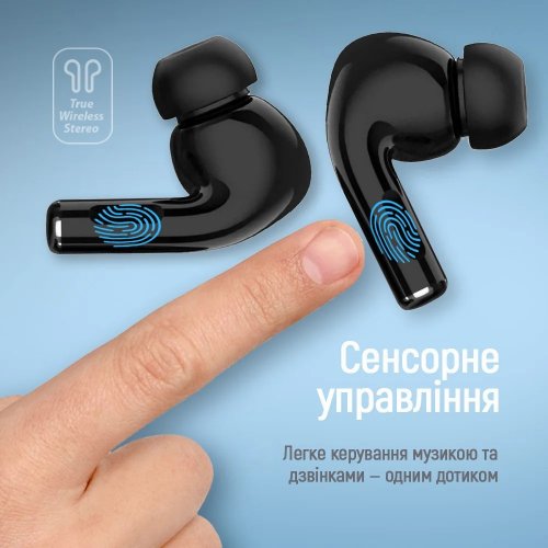 Наушники ColorWay Slim TWS-5 Earbuds (CW-TWS5BK) Black купить в Украине: Киев, Днепр, Харьков, Одесса  | Низкая цена, отзывы, характеристики от TELEMART фото