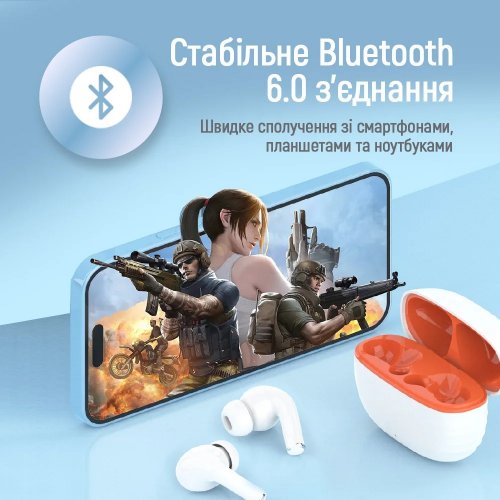 Наушники ColorWay Slim TWS-5 Earbuds (CW-TWS5WT) White купить в Украине: Киев, Днепр, Харьков, Одесса  | Низкая цена, отзывы, характеристики от TELEMART фото