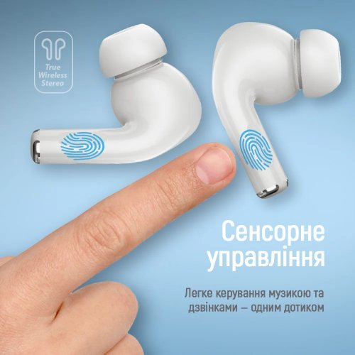 Наушники ColorWay Slim TWS-5 Earbuds (CW-TWS5WT) White купить в Украине: Киев, Днепр, Харьков, Одесса  | Низкая цена, отзывы, характеристики от TELEMART фото