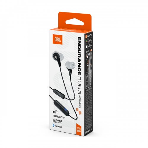 Навушники JBL Endurance Run 3 Wireless (JBLENDURRUN3BTBLKG) Black купити в Україні: Київ, Львів, Хмельницький, Тернопіль, Івано-Франківськ | Низька ціна, відгуки, характеристики від TELEMART фото