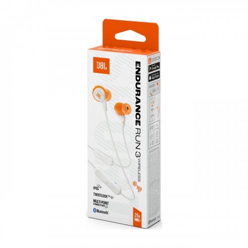 Навушники JBL Endurance Run 3 Wireless (JBLENDURRUN3BTWHT) White купити в Україні: Київ, Львів, Хмельницький, Тернопіль, Івано-Франківськ | Низька ціна, відгуки, характеристики від TELEMART фото