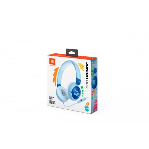 Наушники JBL Junior 320 (JBLJR320BLU) Blue купить в Украине: Киев, Днепр, Харьков, Одесса  | Низкая цена, отзывы, характеристики от TELEMART фото