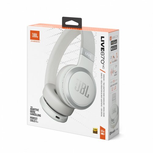 Наушники JBL Live 670NC (JBLLIVE670NCWHT) White купить в Украине: Киев, Днепр, Харьков, Одесса  | Низкая цена, отзывы, характеристики от TELEMART фото