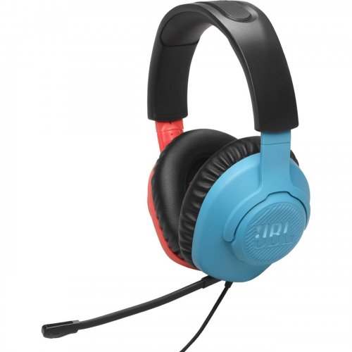 Наушники JBL Quantum 100N (JBLQTUM100N) Blue/Red купить в Украине: Киев, Днепр, Харьков, Одесса  | Низкая цена, отзывы, характеристики от TELEMART фото