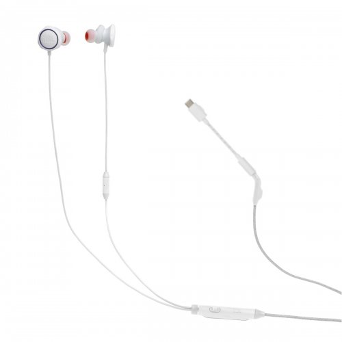 Наушники JBL Quantum 50C (JBLQTUM50CWHT) White купить в Украине: Киев, Днепр, Харьков, Одесса  | Низкая цена, отзывы, характеристики от TELEMART фото