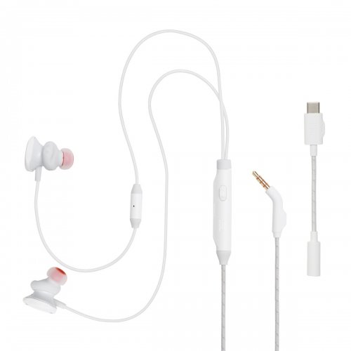 Наушники JBL Quantum 50C (JBLQTUM50CWHT) White купить в Украине: Киев, Днепр, Харьков, Одесса  | Низкая цена, отзывы, характеристики от TELEMART фото