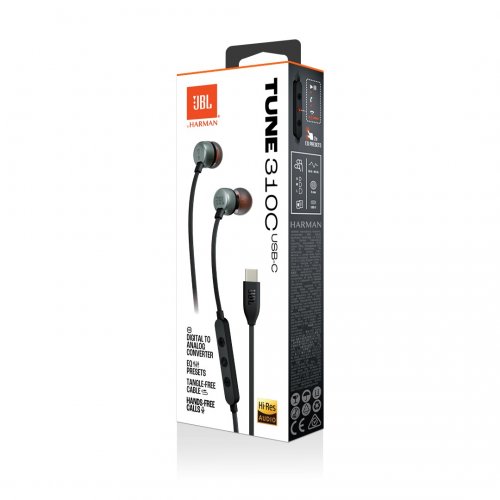 Наушники JBL Tune 310C (JBLT310CBLK) Black купить в Украине: Киев, Днепр, Харьков, Одесса  | Низкая цена, отзывы, характеристики от TELEMART фото
