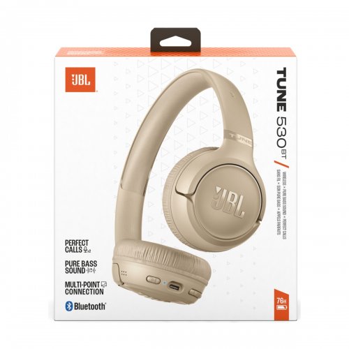 Наушники JBL Tune 530BT (JBLT530BTBEGEU) Beige купить в Украине: Киев, Днепр, Харьков, Одесса  | Низкая цена, отзывы, характеристики от TELEMART фото