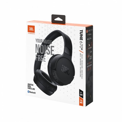 Наушники JBL Tune 670NC (JBLT670NCBLK) Black купить в Украине: Киев, Днепр, Харьков, Одесса  | Низкая цена, отзывы, характеристики от TELEMART фото