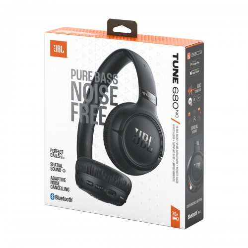Наушники JBL Tune 680NC (JBLT680NCBLK) Black купить в Украине: Киев, Днепр, Харьков, Одесса  | Низкая цена, отзывы, характеристики от TELEMART фото
