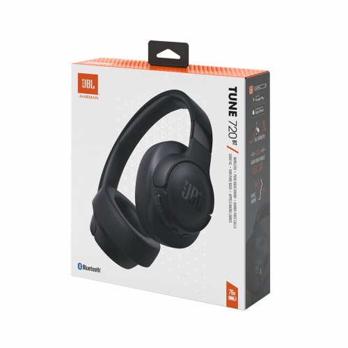 Наушники JBL Tune 720BT (JBLT720BTBLK) Black купить в Украине: Киев, Днепр, Харьков, Одесса  | Низкая цена, отзывы, характеристики от TELEMART фото