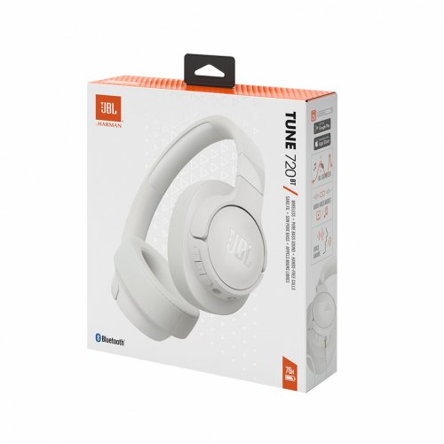 Наушники JBL Tune 720BT (JBLT720BTWHT) White купить в Украине: Киев, Днепр, Харьков, Одесса  | Низкая цена, отзывы, характеристики от TELEMART фото