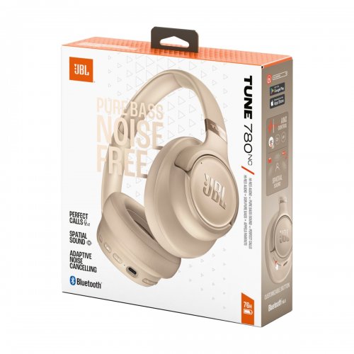 Наушники JBL Tune 780NC (JBLT780NCBEG) Beige купить в Украине: Киев, Днепр, Харьков, Одесса  | Низкая цена, отзывы, характеристики от TELEMART фото