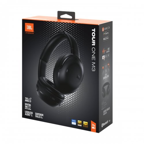 Навушники JBL Tour One M3 (JBLTOURONEM3BLK) Black купити в Україні: Київ, Львів, Хмельницький, Тернопіль, Івано-Франківськ | Низька ціна, відгуки, характеристики від TELEMART фото