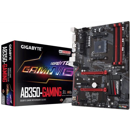 Материнская плата Gigabyte GA-AB350-GAMING (sAM4, AMD B350) (Восстановлено продавцом, 892844) купить в Украине: Киев, Днепр, Харьков, Одесса  | Проверка совместимости, низкая цена, отзывы, характеристики от TELEMART фото