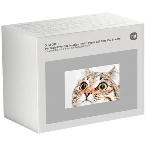 Папір до фотопринтеру Xiaomi Portable Dye-Sublimation Photo Paper Stickers 50 шт. (BHR082OGL) купити в Україні | Telemart фото