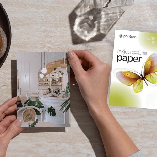 Фотопапір PrintPro глянцевий 10х15см 180г/м2 500арк. (PGE1805004R) купити в Україні | Telemart фото