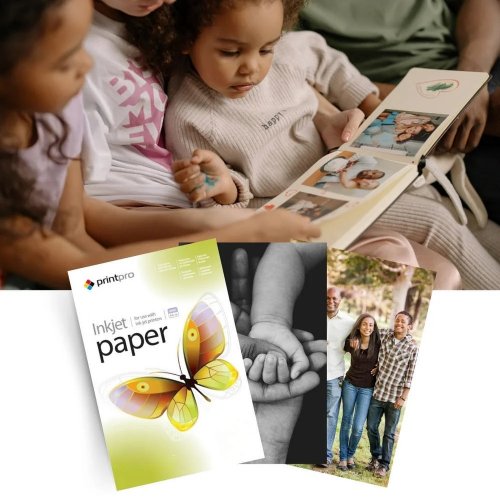 Фотопапір PrintPro глянцевий 10х15см 200г/м2 1000арк. (PGE20010004R) купити в Україні | Telemart фото