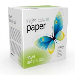 Фотопапір PrintPro глянцевий 10х15см 230г/м2 500арк. (PGE2305004R)
