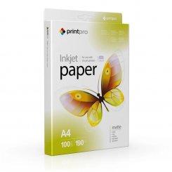 Фотопапір PrintPro матовий А4 190г/м2 100арк. (PME190100A4)