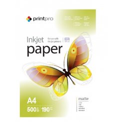 Фотопапір PrintPro матовий А4 190г/м2 500арк. (PME190500A4)