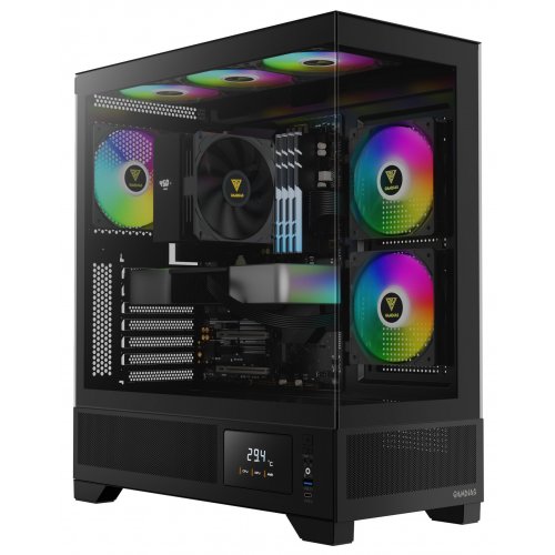 Корпус Gamdias ATLAS M1 Tempered Glass без БЖ (4712960139565) Black (Відновлено продавцем, 893080) купити в Україні: Київ, Львів, Хмельницький, Тернопіль, Івано-Франківськ | Перевірка сумісності, низька ціна, відгуки, характеристики від TELEMART фото