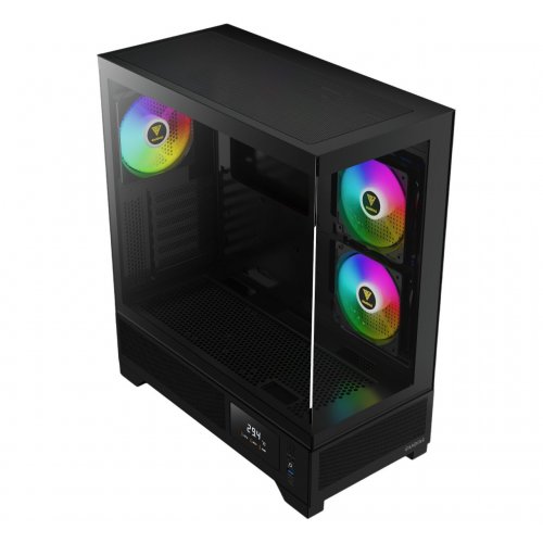 Корпус Gamdias ATLAS M1 Tempered Glass без БЖ (4712960139565) Black (Відновлено продавцем, 893080) купити в Україні: Київ, Львів, Хмельницький, Тернопіль, Івано-Франківськ | Перевірка сумісності, низька ціна, відгуки, характеристики від TELEMART фото
