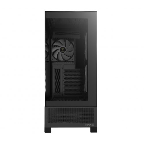 Корпус Gamdias ATLAS M1 Tempered Glass без БЖ (4712960139565) Black (Відновлено продавцем, 893080) купити в Україні: Київ, Львів, Хмельницький, Тернопіль, Івано-Франківськ | Перевірка сумісності, низька ціна, відгуки, характеристики від TELEMART фото