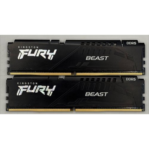 Озп Kingston DDR5 32GB (2x16GB) 5600Mhz FURY Beast (KF556C36BBEK2-32) (Відновлено продавцем, 893220) купити в Україні: Київ, Львів, Хмельницький, Тернопіль, Івано-Франківськ | Перевірка сумісності, низька ціна, відгуки, характеристики від TELEMART фото