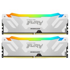 Озп Kingston DDR5 32GB (2x16GB) 6400Mhz FURY Renegade RGB White (KF564C32RWAK2-32) (Відновлено продавцем, 893240)