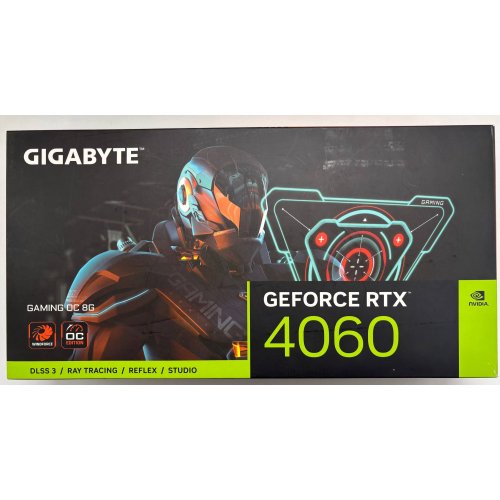 Відеокарта Gigabyte GeForce RTX 4060 Gaming OC 8192MB (GV-N4060GAMING OC-8GD) (Відновлено продавцем, 893262) купити в Україні: Київ, Львів, Хмельницький, Тернопіль, Івано-Франківськ | Перевірка сумісності, низька ціна, відгуки, характеристики від TELEMART фото