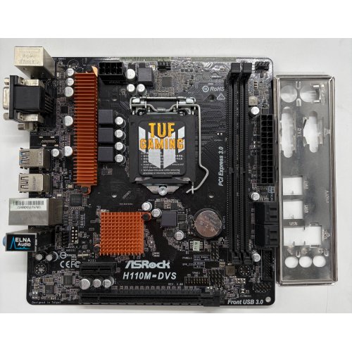 Материнська плата AsRock H110M-DVS R3.0 (s1151, Intel H110) (Відновлено продавцем, 893269) купити в Україні: Київ, Львів, Хмельницький, Тернопіль, Івано-Франківськ | Перевірка сумісності, низька ціна, відгуки, характеристики від TELEMART фото