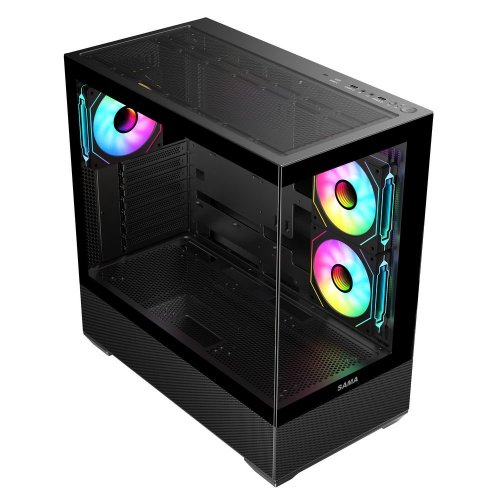 Корпус SAMA SV-02 без БП Black (Восстановлено продавцом, 893270) купить в Украине: Киев, Днепр, Харьков, Одесса  | Проверка совместимости, низкая цена, отзывы, характеристики от TELEMART фото