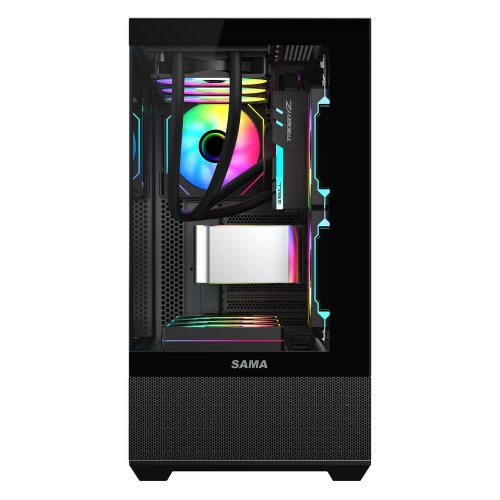 Корпус SAMA SV-02 без БП Black (Восстановлено продавцом, 893270) купить в Украине: Киев, Днепр, Харьков, Одесса  | Проверка совместимости, низкая цена, отзывы, характеристики от TELEMART фото