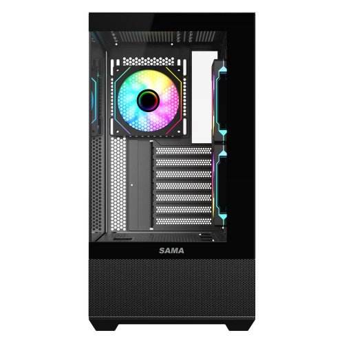 Корпус SAMA SV-02 без БП Black (Восстановлено продавцом, 893270) купить в Украине: Киев, Днепр, Харьков, Одесса  | Проверка совместимости, низкая цена, отзывы, характеристики от TELEMART фото