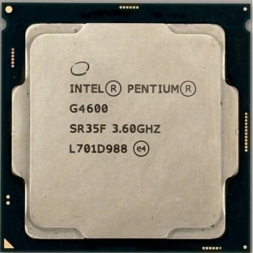 Процесор Intel Pentium G4600 3.6GHz 3MB s1151 Tray (CM8067703015525) (Відновлено продавцем, 893282) купити в Україні: Київ, Львів, Хмельницький, Тернопіль, Івано-Франківськ | Перевірка сумісності, низька ціна, відгуки, характеристики від TELEMART фото
