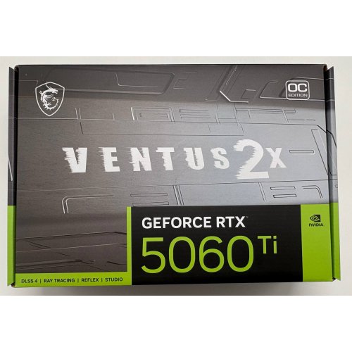 Відеокарта MSI GeForce RTX 5060 Ti VENTUS 2X OC PLUS 8192MB (RTX 5060 Ti 8G VENTUS 2X OC PLUS) (Відновлено продавцем, 893413) купити в Україні: Київ, Львів, Хмельницький, Тернопіль, Івано-Франківськ | Перевірка сумісності, низька ціна, відгуки, характеристики від TELEMART фото