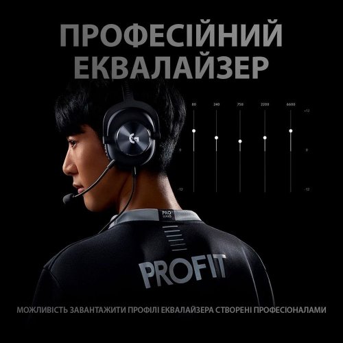 Уценка наушники Logitech PRO X Gaming with Stand (991-000358) Black (Вскрытая упаковка, 893591) купить в Украине: Киев, Днепр, Харьков, Одесса  | Низкая цена, отзывы, характеристики от TELEMART фото