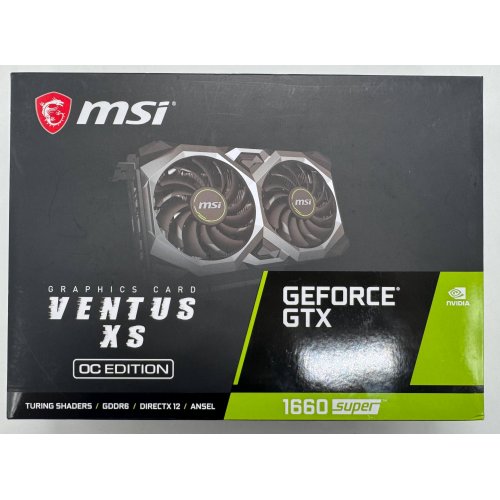 Відеокарта MSI GeForce GTX 1660 SUPER VENTUS XS OC 6144MB (GTX 1660 SUPER VENTUS XS OC) (Відновлено продавцем, 893593) купити в Україні: Київ, Львів, Хмельницький, Тернопіль, Івано-Франківськ | Перевірка сумісності, низька ціна, відгуки, характеристики від TELEMART фото