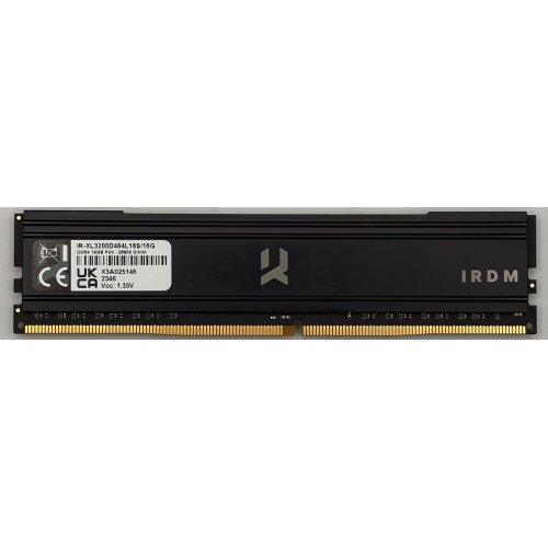 Озу GoodRAM DDR4 16GB 3200Mhz Iridium X Black (IR-XL3200D464L16S/16G) (Восстановлено продавцом, 893609) купить в Украине: Киев, Днепр, Харьков, Одесса  | Проверка совместимости, низкая цена, отзывы, характеристики от TELEMART фото